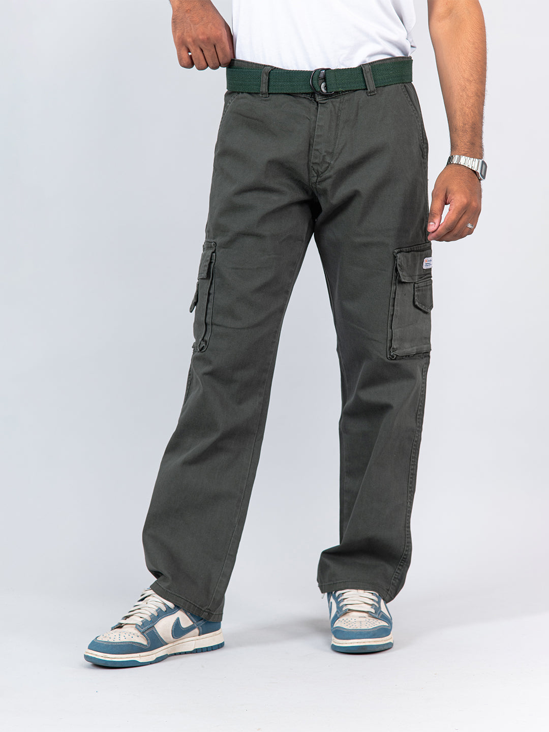 Buy Crocodile Green Cargo Pants for Men Online in India -Beyoung